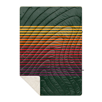 Sherpa Puffy Blanket - Forest Rays