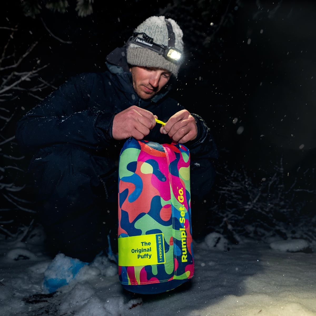 Rumpl Original Puffy Blanket - Hyper Abstraction Original Puffy Blanket - Hyper Abstraction | Rumpl Blankets For Everywhere Printed Original