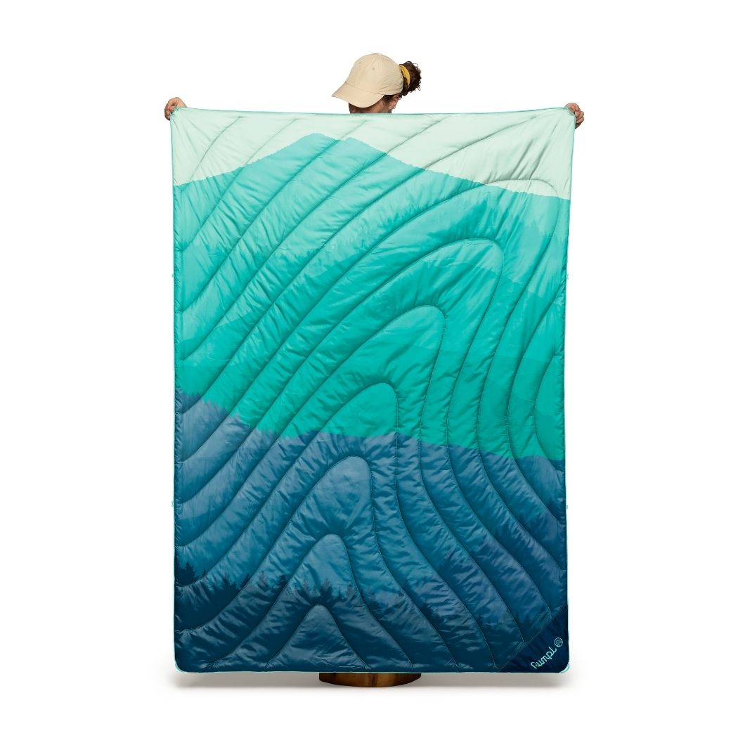 Rumpl Original Puffy Blanket - Seascape Ridge Mountains Original Puffy Blanket - Seascape Ridge Mountains | Rumpl Blankets For Everywhere Printed Original
