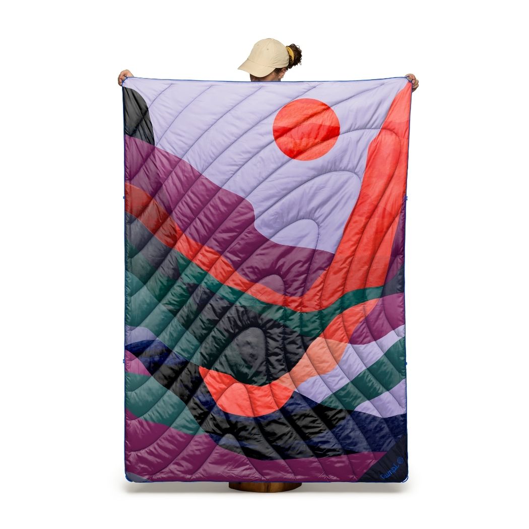 Rumpl Original Puffy Blanket - Valley Dusk Original Puffy Blanket - Valley Dusk | Rumpl Blankets For Everywhere Printed Original