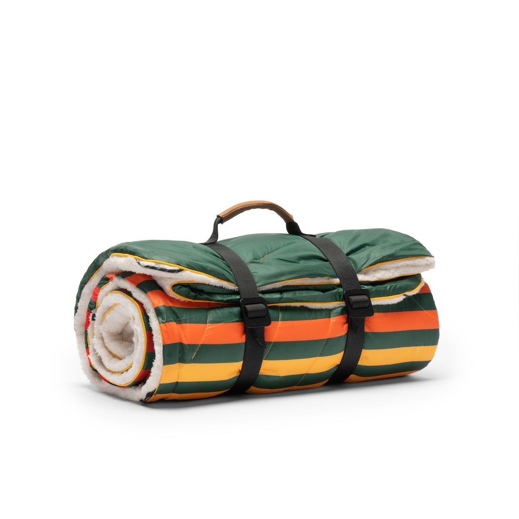 Sherpa Puffy Blanket - Forest Rays