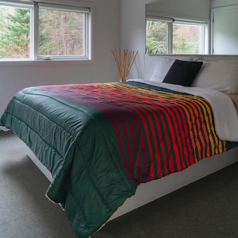 Sherpa Puffy Blanket - Forest Rays