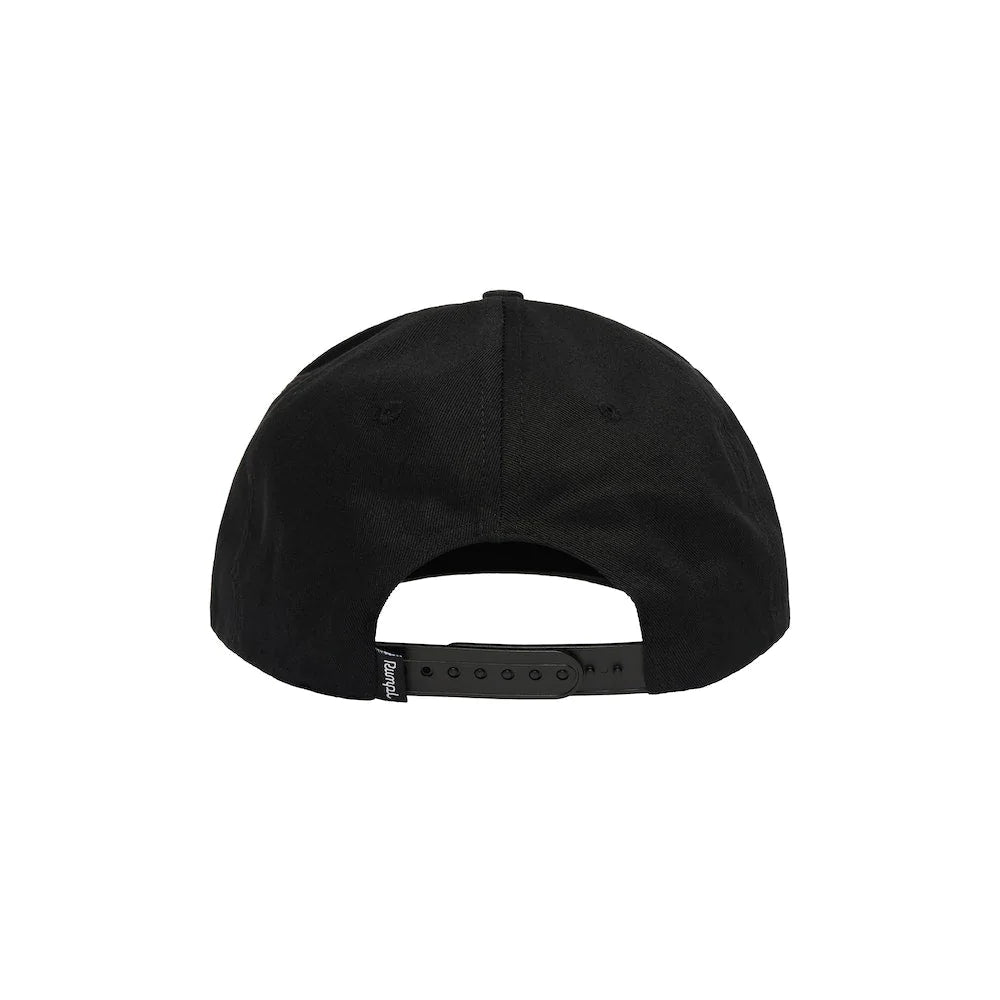 Snapback Hat - Black Logo Patch