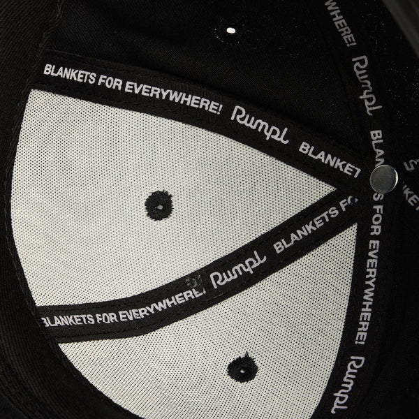Rumpl Snapback Hat - Black Logo Patch Apparel