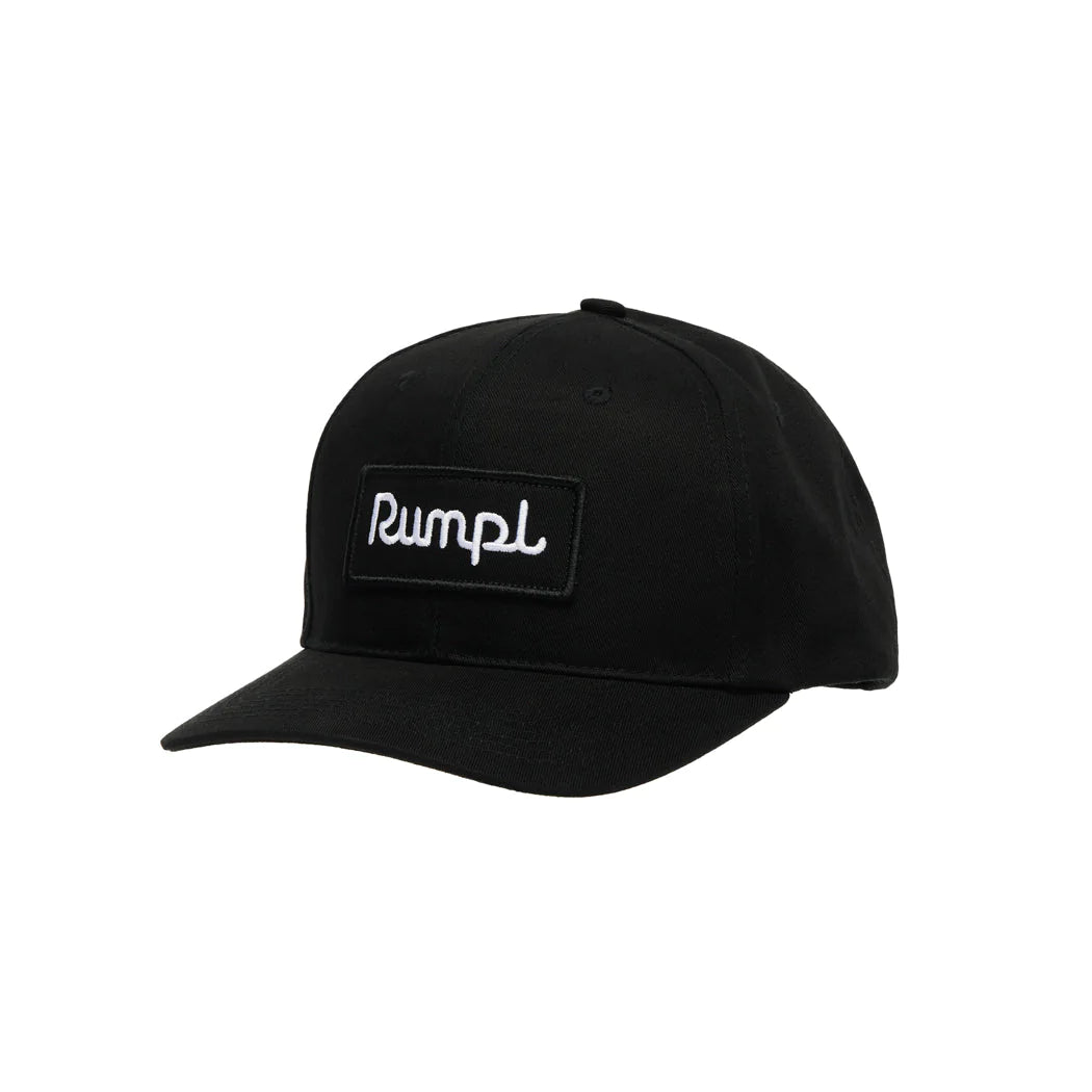 Snapback Hat - Black Logo Patch