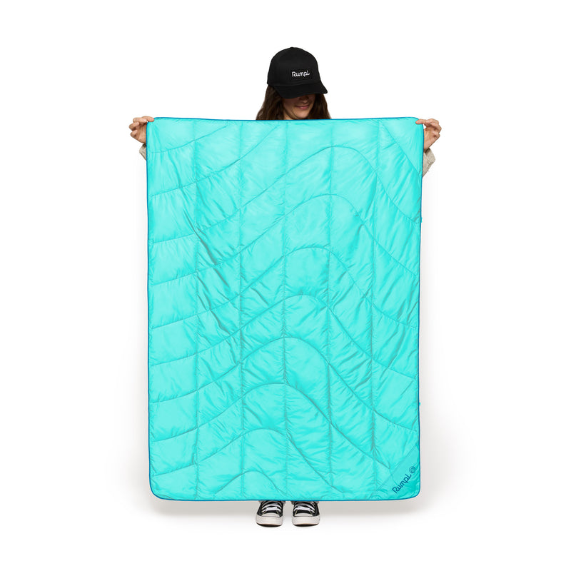 Travel Puffy Blanket - Seafoam