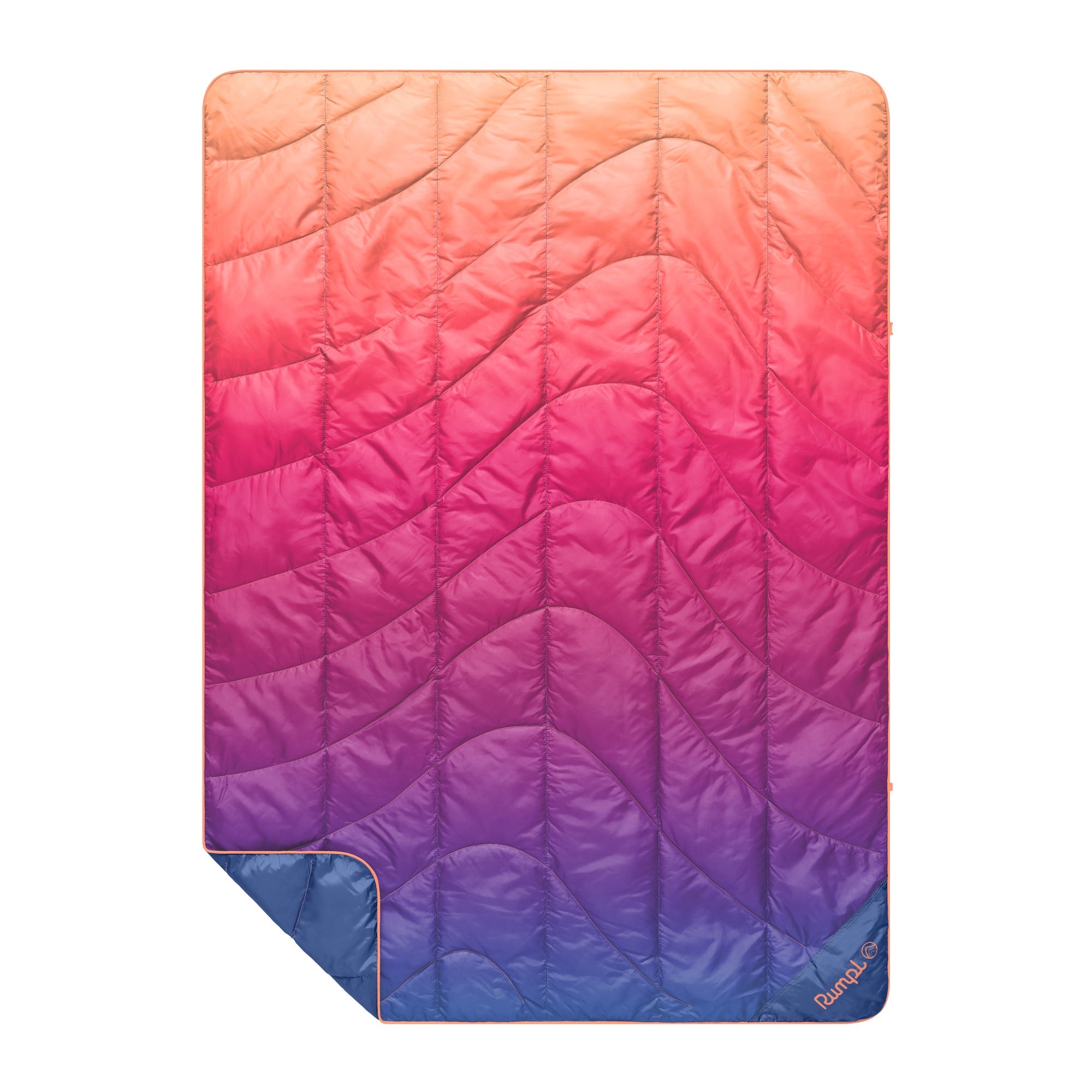 Travel Puffy Blanket - Sunset Spectrum Fade
