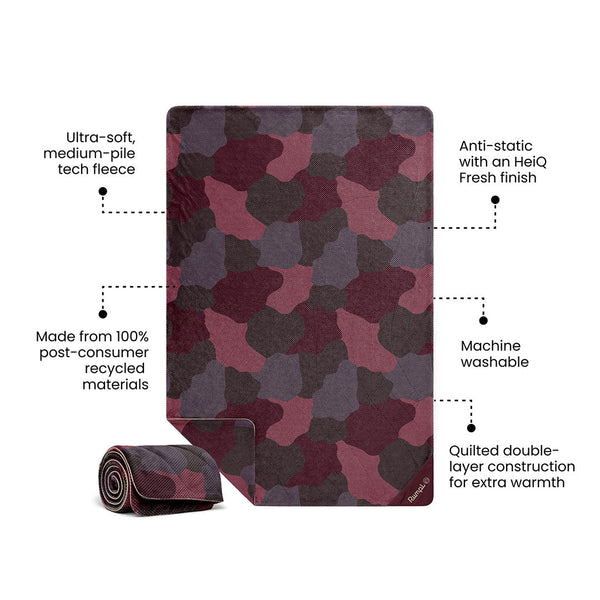Rumpl Après Fleece Blanket - Puzzled Fig Après Fleece Blanket - Puzzled Fig | Rumpl Blankets For Everywhere Après Fleece