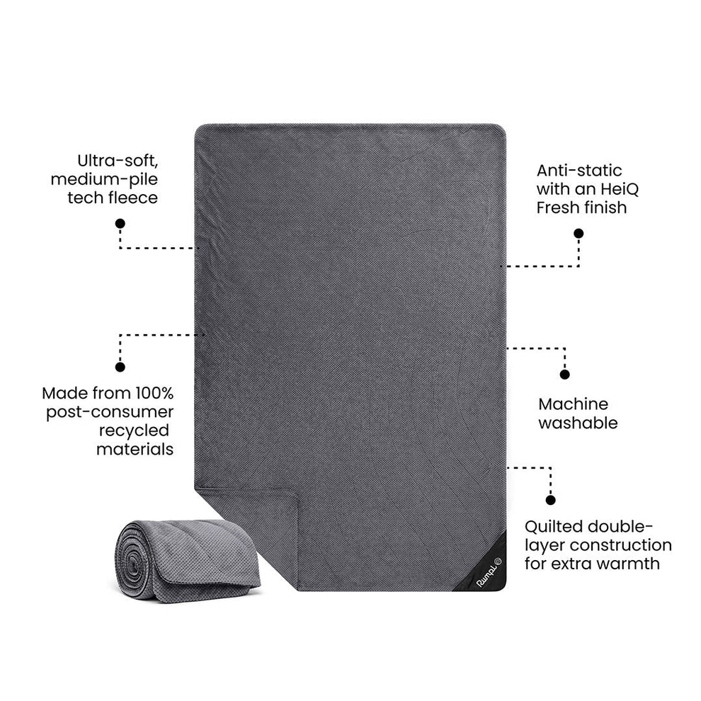 Rumpl Après Fleece Throw Blanket - Charcoal Grey Après Fleece Throw Blanket - Charcoal Grey | Rumpl Blankets For Everywhere Après Fleece
