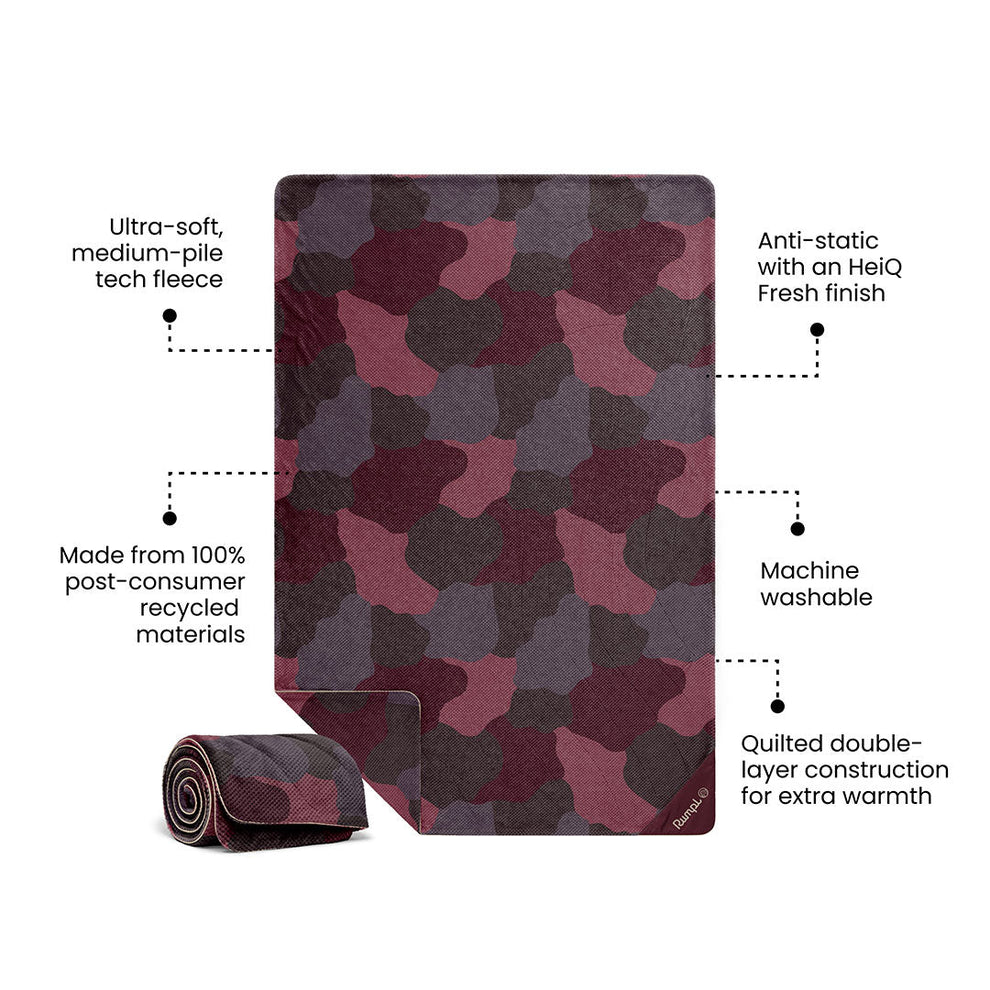Rumpl Après Fleece Throw Blanket - Puzzled Fig Après Fleece Throw Blanket - Puzzled Fig | Rumpl Blankets For Everywhere Après Fleece