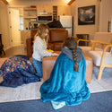 Rumpl Après Fleece Throw Blanket - Seascape Blue Après Fleece Throw Blanket - Seascape Blue | Rumpl Blankets For Everywhere Après Fleece
