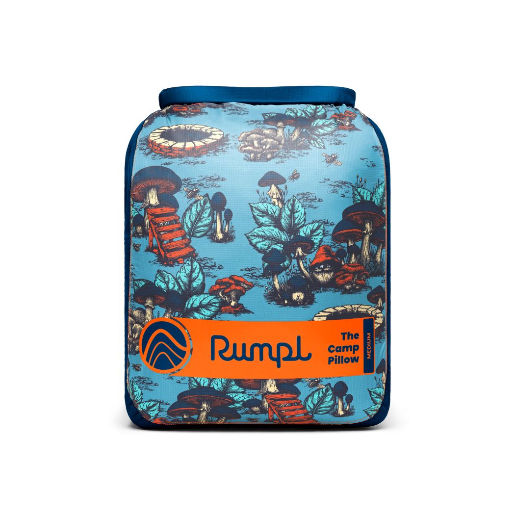 Rumpl The Camp Pillow - Magic Mushrooms The Camp Pillow - Magic Mushrooms | Rumpl Blankets For Everywhere Camp Pillow