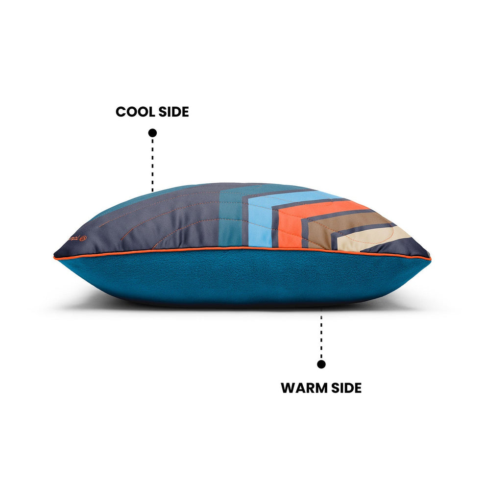 Rumpl The Camp Pillow - Midnight Retro Stripes The Camp Pillow - Midnight Retro Stripes | Rumpl Blankets For Everywhere Camp Pillow