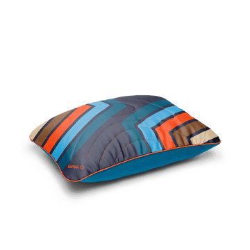 Rumpl The Camp Pillow - Midnight Retro Stripes The Camp Pillow - Midnight Retro Stripes | Rumpl Blankets For Everywhere Camp Pillow