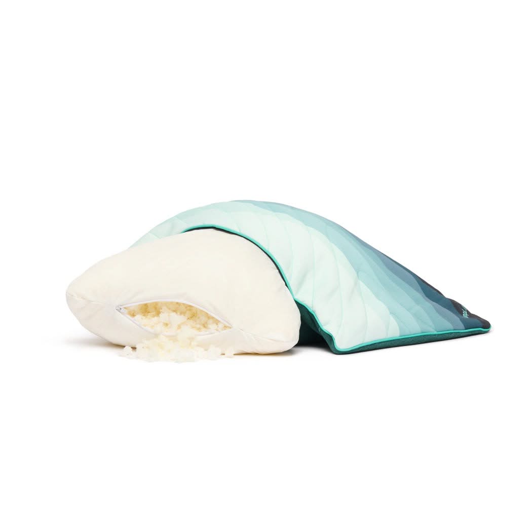 Rumpl The Camp Pillow - Watercolor Glow The Camp Pillow - Magic Mushrooms | Rumpl Blankets For Everywhere Camp Pillow
