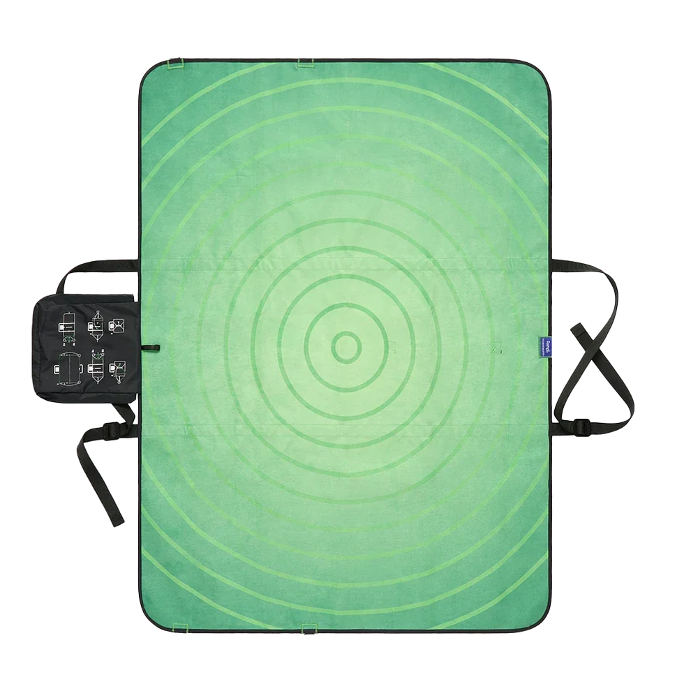 Rumpl The Pack Mat - Nicole McLaughlin - Frog Green Rumpl Pack Mat - Nicole McLaughlin - Frog Green  Everywhere Mat Mini
