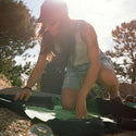 Rumpl The Pack-Mat - Nicole Mclaughlin - Frog Green Rumpl Pack Mat - Nicole Mclaughlin - Frog Green  Everywhere Mat Mini