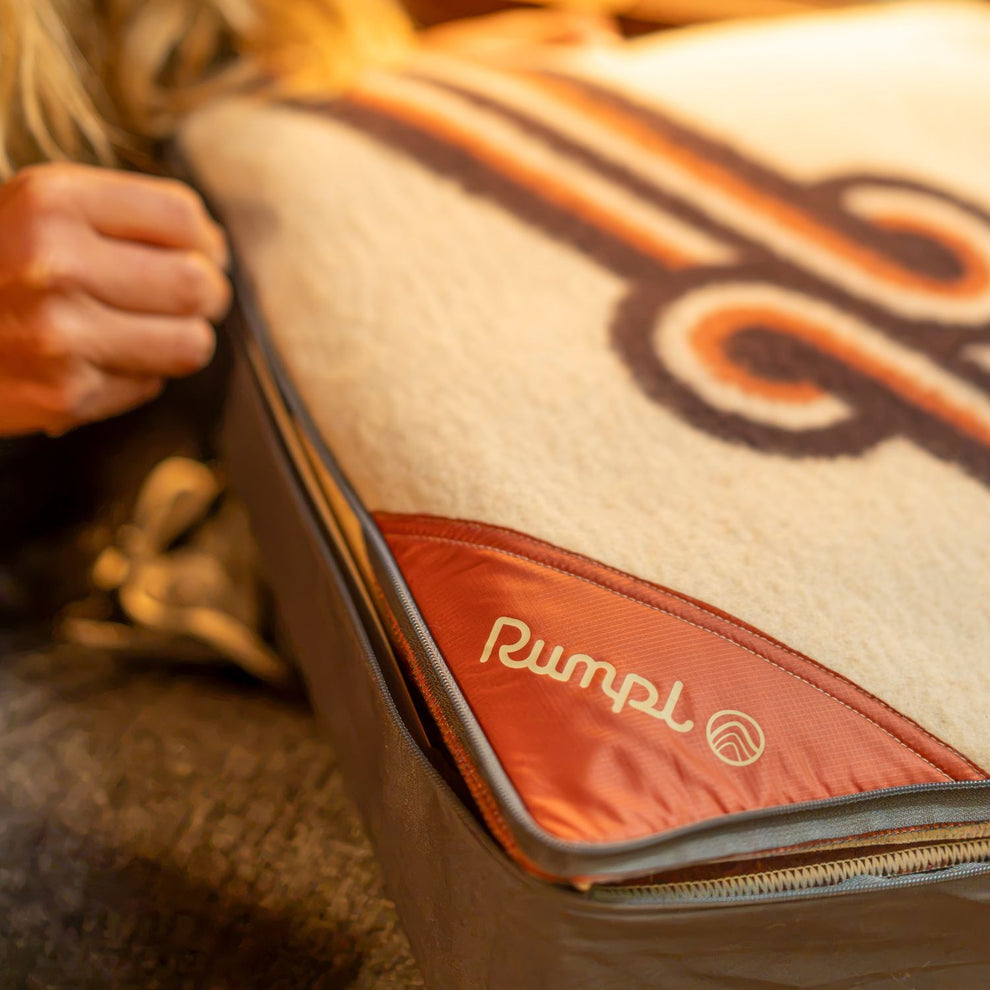 Rumpl Merino Softwool Blanket - Natural Cream Twist Merino Softwool Blanket - Natural Cream Twist | Rumpl Blankets For Everywhere Merino SoftWool