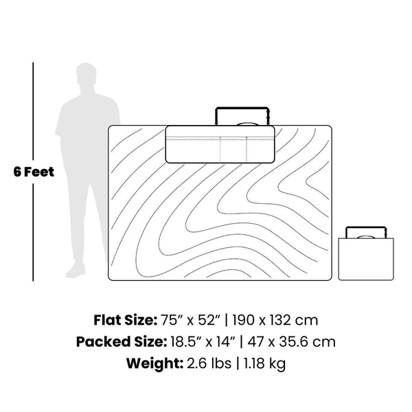 Rumpl Stash Mat - Cherry Desert Cheers Stash Mat - Cherry Desert Cheers | Rumpl Blankets For Everywhere Overland Mat