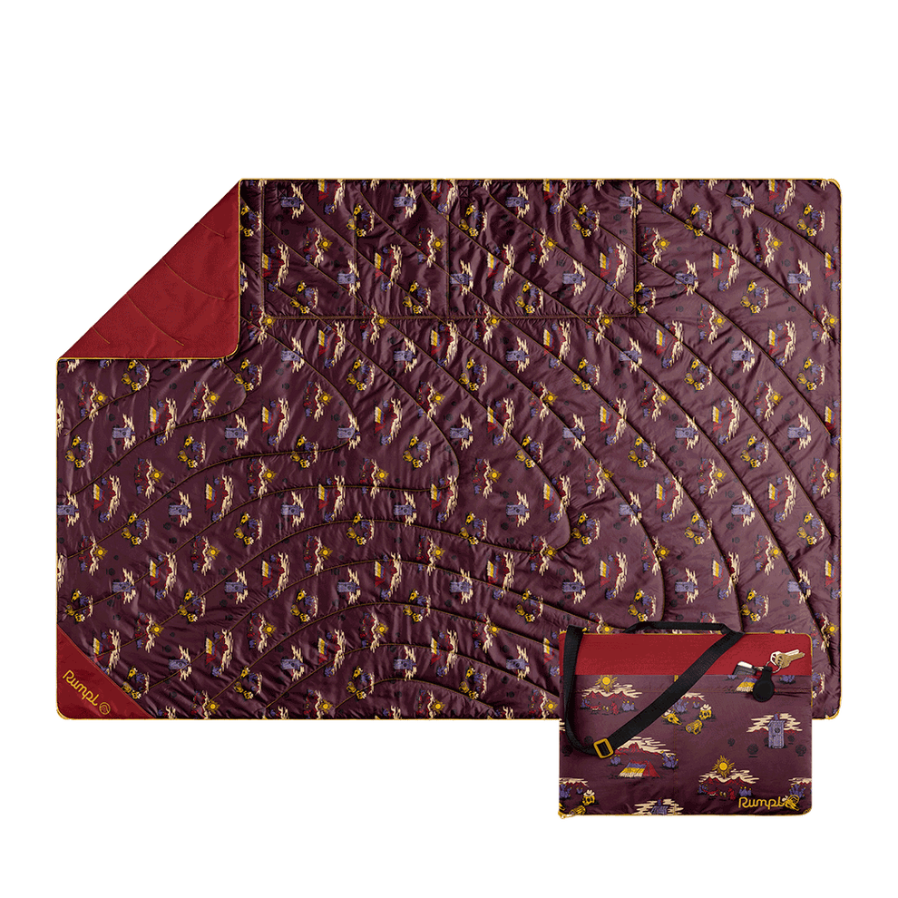 Rumpl Stash Mat - Cherry Desert Cheers Stash Mat - Cherry Desert Cheers | Rumpl Blankets For Everywhere Overland Mat