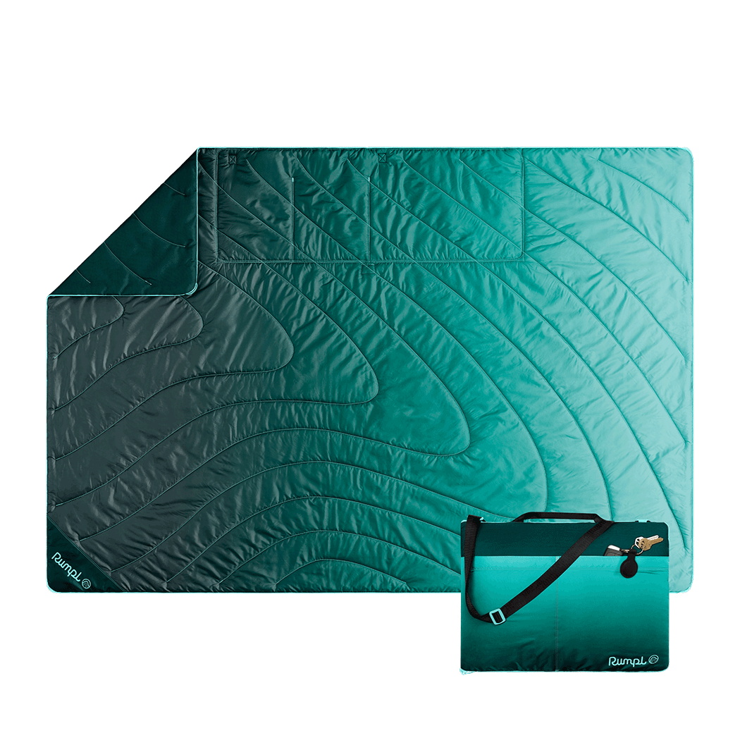 Rumpl Stash Mat - Jade Fade Stash Mat - Jade Fade | Rumpl Blankets For Everywhere Overland Mat