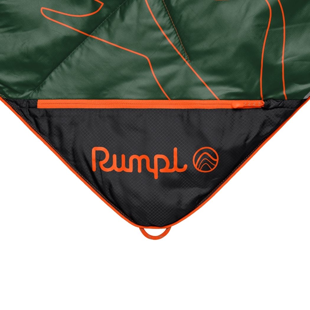 Rumpl Backcountry Puffy Blanket - Mountain Green Peak Backcountry Puffy Blanket - Mountain Green Peak | Rumpl Blankets For Everywhere Print Backcountry Puffy