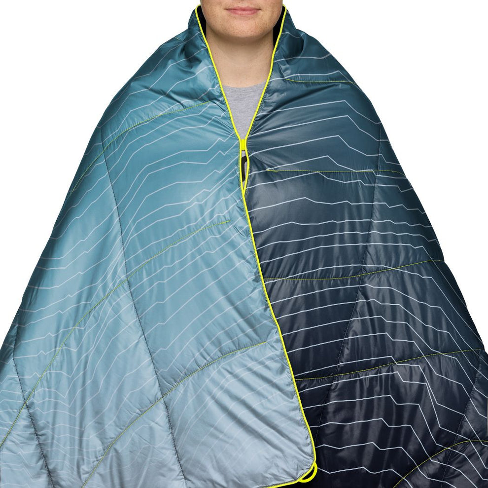Rumpl Backcountry Puffy Blanket - Moraine Mist Backcountry Puffy Blanket - Moraine Mist | Rumpl Blankets For Everywhere Printed Backcountry Puffy