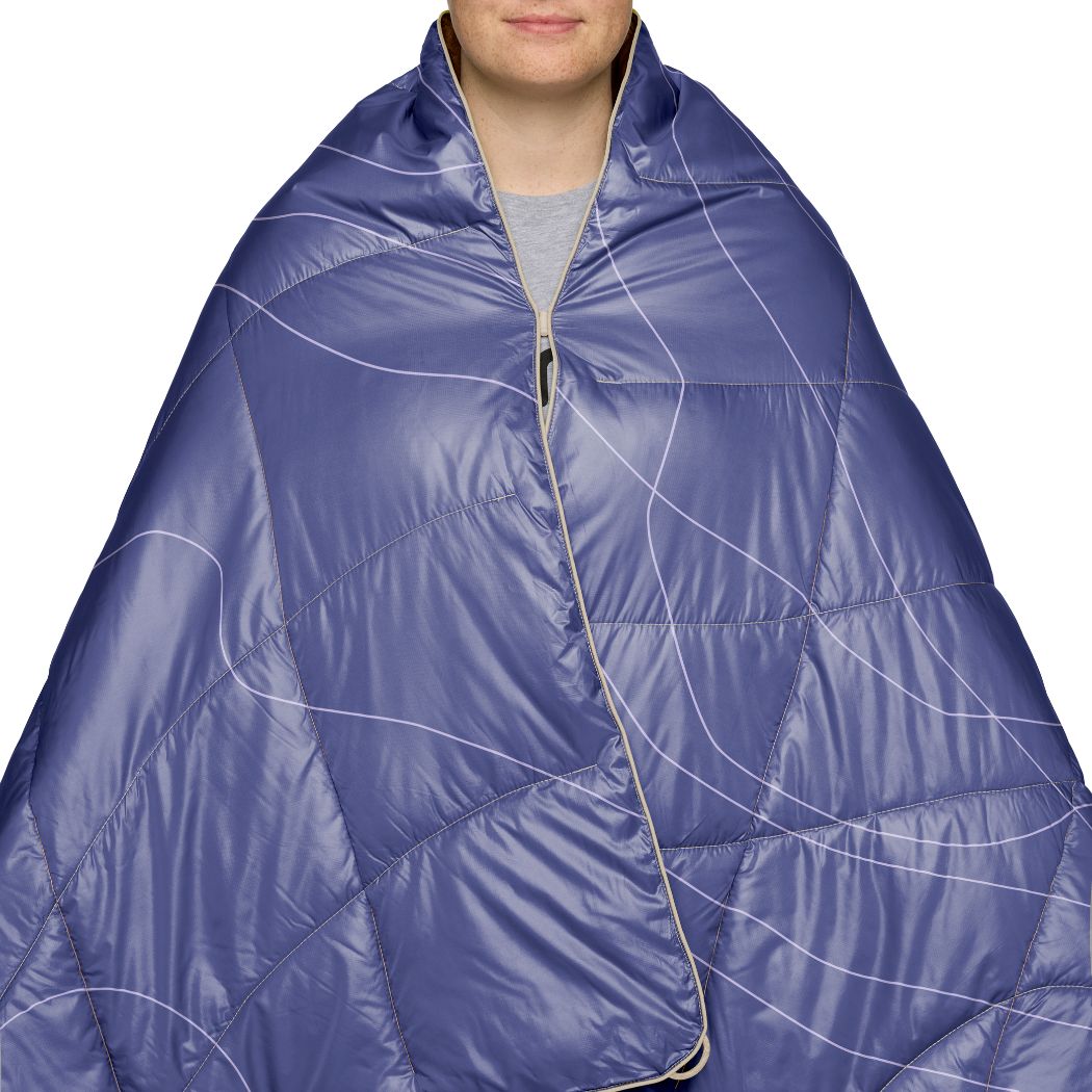 Rumpl Backcountry Puffy Blanket - Trace Valley Marionberry Backcountry Puffy Blanket - Trace Valley Marionberry | Rumpl Blankets For Everywhere Printed Backcountry Puffy