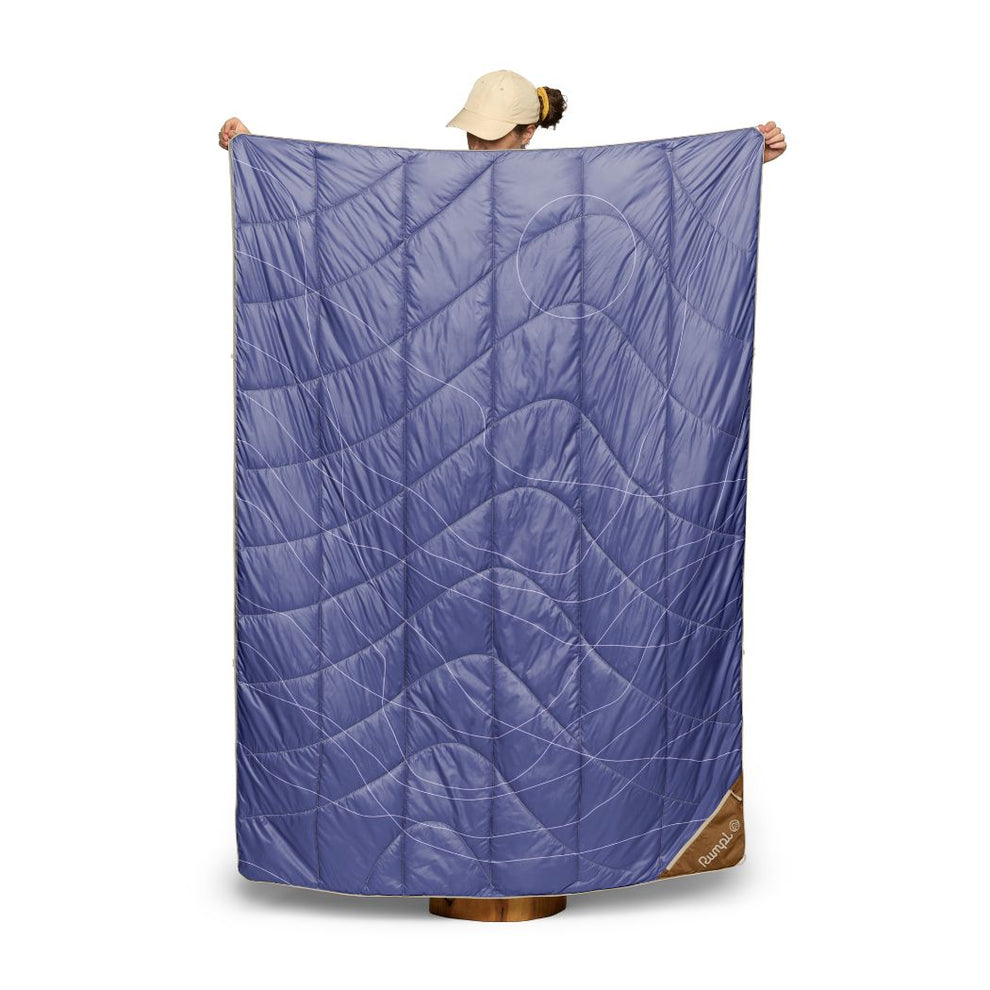 Rumpl Backcountry Puffy Blanket - Trace Valley Marionberry Backcountry Puffy Blanket - Trace Valley Marionberry | Rumpl Blankets For Everywhere Printed Backcountry Puffy