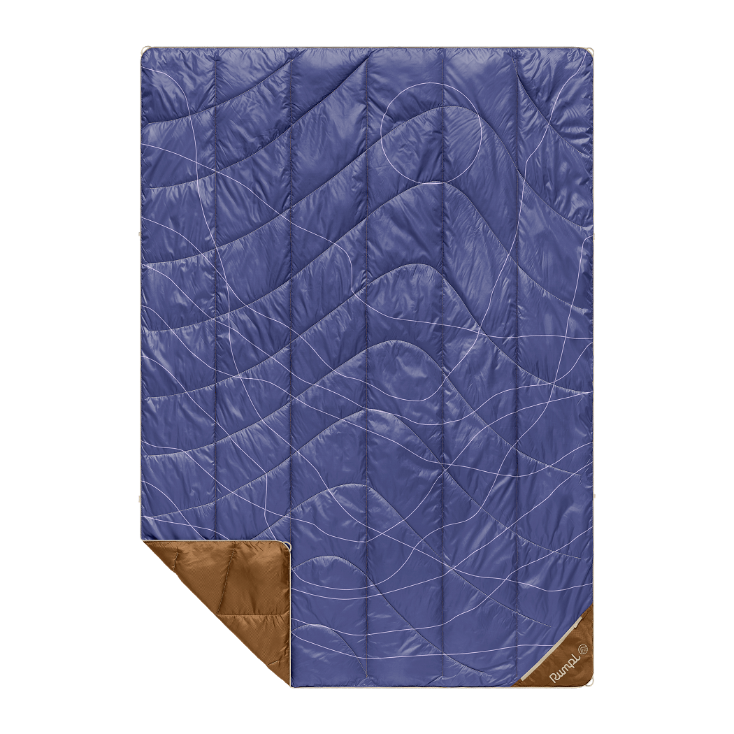 Rumpl Backcountry Puffy Blanket - Trace Valley Marionberry Backcountry Puffy Blanket - Trace Valley Marionberry | Rumpl Blankets For Everywhere Printed Backcountry Puffy