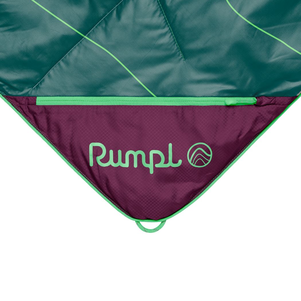 Rumpl Backcountry Puffy Blanket - Trace Valley Moss Backcountry Puffy Blanket - Trace Valley Moss | Rumpl Blankets For Everywhere Printed Backcountry Puffy