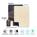 Rumpl Fleece Puffy Blanket - Midnight Bloom Fleece Puffy Blanket - Midnight Bloom | Rumpl Blankets For Everywhere Printed Fleece Puffy