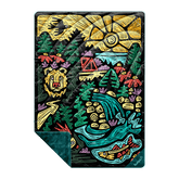 Rumpl Fleece Puffy Blanket - Rae Lang - Protect The Porkies Fleece Puffy Blanket - Protect The Porkies | Rumpl Blankets For Everywhere Printed Fleece Puffy