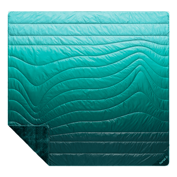 Rumpl Fleece Puffy 2 Person Blanket - Jade Fade Fleece Puffy 2 Person Blanket - Jade Fade | Rumpl Blankets For Everywhere Printed Fleece Puffy