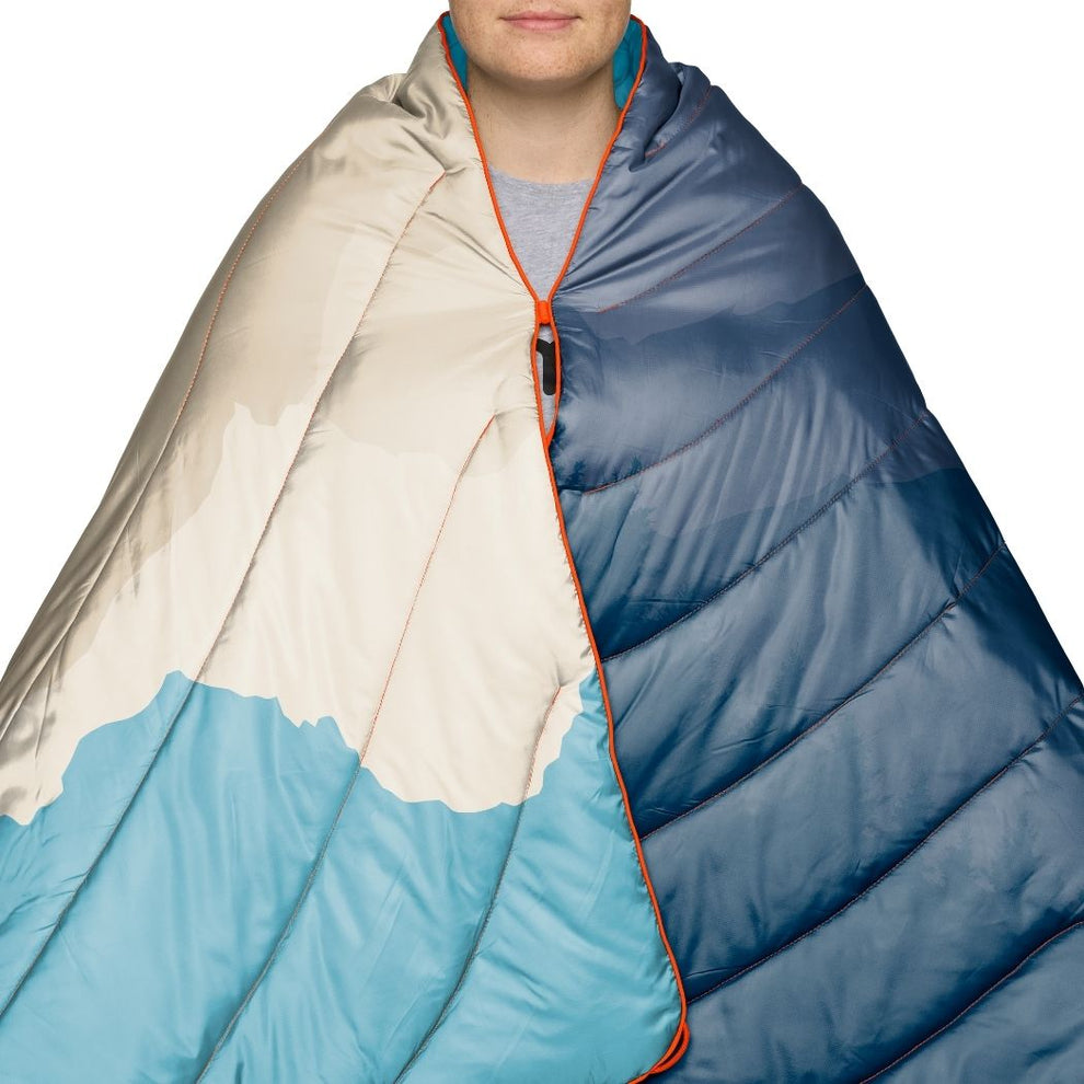 Rumpl Fleece Puffy 2 Person Blanket - Teton Glow Fleece Puffy 2 Person Blanket - Teton Glow | Rumpl Blankets For Everywhere Printed Fleece Puffy