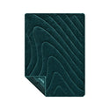 Fleece Puffy Throw Blanket - Jade Fade