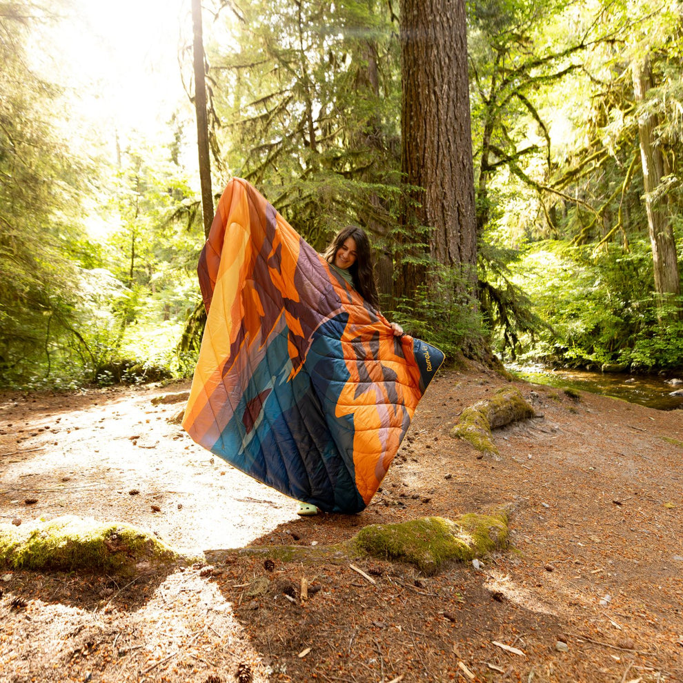 Rumpl Original Puffy Blanket - Big Sur Fade Original Puffy Blanket - Big Sur Fade | Rumpl Blankets For Everywhere Printed Original