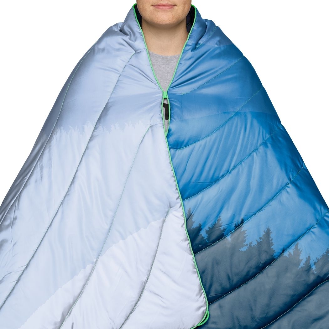 Rumpl Original Puffy Blanket - Blue Ridge Fade Original Puffy Blanket - Blue Ridge Fade | Rumpl Blankets For Everywhere Printed Original