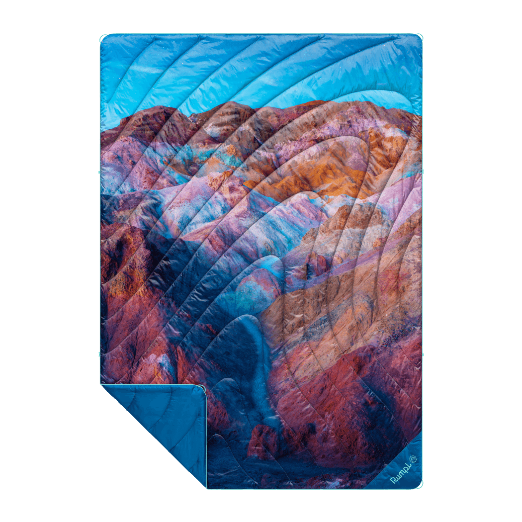 Rumpl Original Puffy Blanket - Death Valley Dawn Original Puffy Blanket - Death Valley Dawn | Rumpl Blankets For Everywhere Printed Original