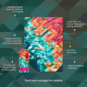 Rumpl Original Puffy Blanket - Geo Cool Geo Blankets | Rumpl Blankets For Everywhere Printed Original