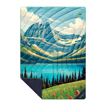 Rumpl Original Puffy Blanket - Glacier National Park National Parks Blankets | Rumpl Blankets For Everywhere Printed Original