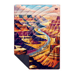 Rumpl Original Puffy Blanket - Grand Canyon National Park Zion National Park Blanket | Rumpl Outdoor Blankets Printed Original