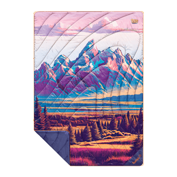 Rumpl Original Puffy Blanket - Grand Teton National Park Grand Teton National Park Blanket | Rumpl Original Puffy Blanket Printed Original