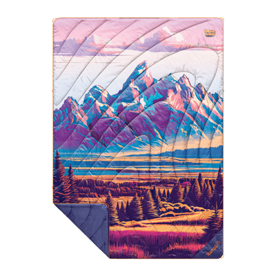 Rumpl Original Puffy Blanket - Grand Teton National Park Grand Teton National Park Blanket | Rumpl Original Puffy Blanket Printed Original