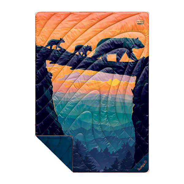 Rumpl Original Puffy Blanket - Great Smoky National Park Great Smoky National Park Blanket | Rumpl Blankets Printed Original