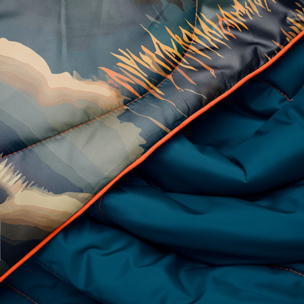 Rumpl Original Puffy Blanket - Great Smoky National Park Great Smoky National Park Blanket | Rumpl Blankets Printed Original