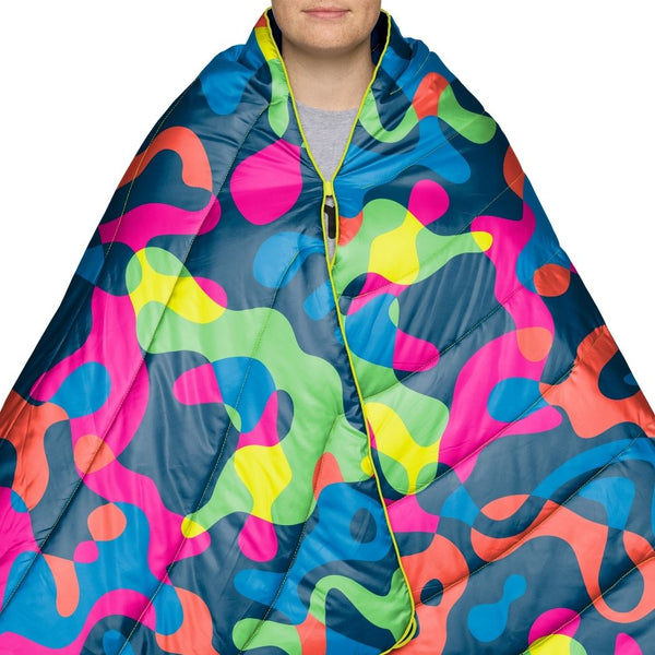 Rumpl Original Puffy Blanket - Hyper Abstraction Original Puffy Blanket - Hyper Abstraction | Rumpl Blankets For Everywhere Printed Original