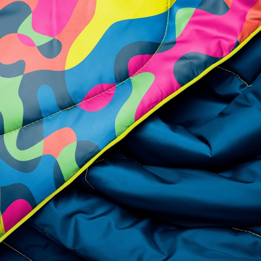 Rumpl Original Puffy Blanket - Hyper Abstraction Original Puffy Blanket - Hyper Abstraction | Rumpl Blankets For Everywhere Printed Original