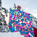 Rumpl Original Puffy Blanket - Hyper Abstraction Original Puffy Blanket - Hyper Abstraction | Rumpl Blankets For Everywhere Printed Original