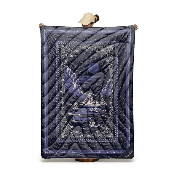 Rumpl Original Puffy Blanket - Midnight Mesa Bandana Original Puffy Blanket - Midnight Mesa Bandana | Rumpl Blankets For Everywhere Printed Original
